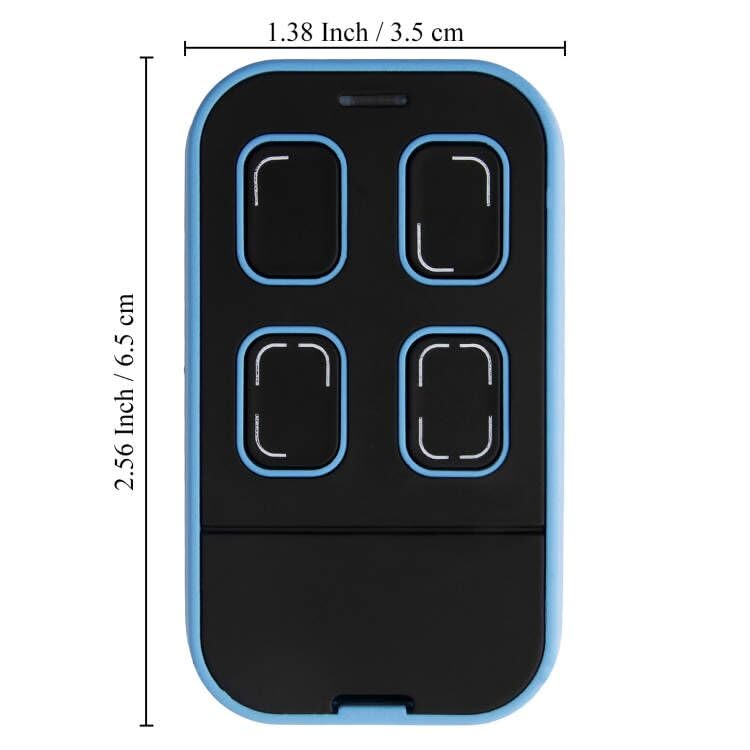 XIHADA Universal Garage Door Opener Remote Cloner Universal Gate Opener Remote Cloning Homelink Programmable Learning Key Fob 4-Buttons Multi Frequency 280MHZ-868MHZ (1, Blue) - Image 5